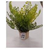 ARTIFICIAL PLANT ON WOOD VASE ARTIFICIAL PLANT ON WOOD VASE