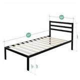 METAL PLATFORM BED 1500H TWIN (NOT ASSEMBLED/