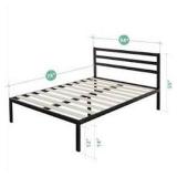 METAL PLATFORM BED 1500H FULL (NOT ASSEMBLED/