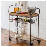BAR CART (NOT ASSEMBLED/IN BOX) BAR CART (NOT ASSEMBLED/IN BOX)