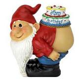 GNOME HAPPY BIRTHDAY STATUE GNOME HAPPY BIRTHDAY STATUE