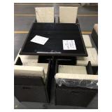 9PC CUBE DINING SET (NOT ASSEMBLED / IN BOX) 9PC CUBE DINING SET (NOT ASSEMBLED / IN BOX)
