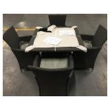 5PC PATIO DINING SET (NOT ASSEMBLED / IN BOX) 5PC PATIO DINING SET (NOT ASSEMBLED / IN BOX)
