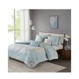 MADISON PARK 6-PIECE DUVET COVER SET *FULL/QUEEN*