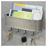 INTER DESIGN WALLMOUNT KEY & MAIL RACK