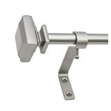 BEME 1/2" SQUARE CAFE TELESCOPING DRAPERY ROD SET