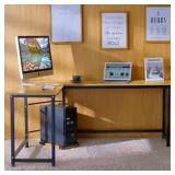 TRIBESIGNS L-SHAPED CORNER COMPUTER DESK