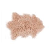 LUXE MONGOLIAN SHEEPSKIN FAUX FUR SINGLE RUG 2