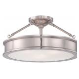 MINKA-LAVERY 3-LIGHT SEMI FLUSH MOUNT