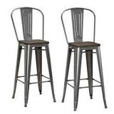 30" METAL BAR STOOL -  2 IN TOTAL