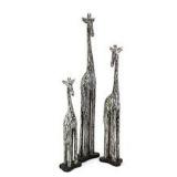 3PC SET GIRAFFE WOOD CARVED