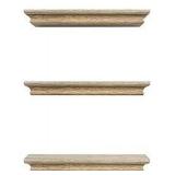 SET OF 3 16"X4" WALL SHELF