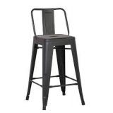 24" METAL BARSTOOL -  2 IN TOTAL (NOT ASSEMBLED/