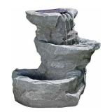 SUNNYDAZE 19" SOLAR GARDEN WATER FOUNTAIN