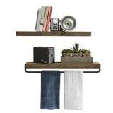 2PC 24"X4" FLOATING SHELF