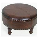 FAUX LEATHER STOOL (NOT ASSEMBLED/IN BOX)