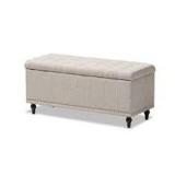 STORAGE OTTOMAN (NOT ASSEMBLED/IN BOX)