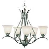 ASPEN 24" CHANDELIER IN BRUSHED NICKEL  9285BN