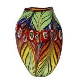TIFFANY PEACOCK FEATHER VASE
