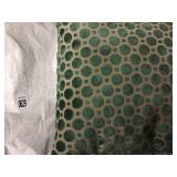 GREEN DOTTED PATTERNCOUCH PILLOW