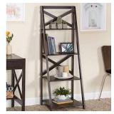 X 4-TIER SHELF ESPRESSO FINISH