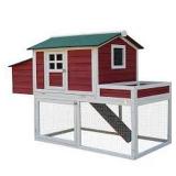 PAWHUT FARMHOUSE CHICKEN COOP *IN 2 BOXES;