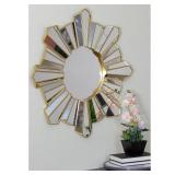 25" SPARKLING SUNBURST WALL MIRROR
