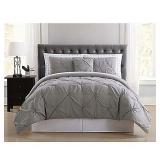 TRULY SOFT 3-PIECE PLEATED COMFORTER SET *KING*