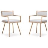 MARQUEE CROC ARM CHAIRS *2 IN TOTAL;