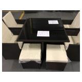 9PC CUBE DINING SET (NOT ASSEMBLED/IN BOX)