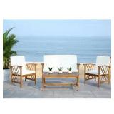FONTANA 4-PIECE PATIO SET(SEAT CUSHION COLOR: FONTANA 4-PIECE PATIO SET(SEAT CUSHION COLOR: