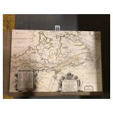OLD CANADA MAP ART PAINT 12 X 18' OLD CANADA MAP ART PAINT 12 X 18'