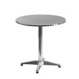 ROUND ALUMINUM TABLE W/BASE(NOT ASSEMBLED) ROUND ALUMINUM TABLE W/BASE(NOT ASSEMBLED)