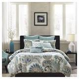 INK+IVY MIRA DUVET COVER MINI SET IN BLUE KING INK+IVY MIRA DUVET COVER MINI SET IN BLUE KING