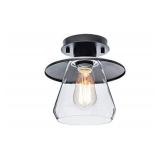 GLOBE ELECTRIC NATE 1 LIGHT SEMI FLUSH MOUNT GLOBE ELECTRIC NATE 1 LIGHT SEMI FLUSH MOUNT