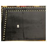 BLUE COLORED NAILHEAD VELVET HEADBOARD *NO SIZE* BLUE COLORED NAILHEAD VELVET HEADBOARD *NO SIZE*