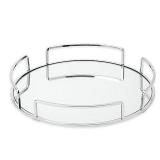 HOME DETAILS MODERN ROUND VANITY TRAY IN CHROME HOME DETAILS MODERN ROUND VANITY TRAY IN CHROME