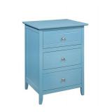 TEAL 3-DRAWER NIGHSTAND TEAL 3-DRAWER NIGHSTAND