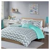 INTELLIGENT DESIGN LAILA CHEVRON 5 PIECE COMFORTER INTELLIGENT DESIGN LAILA CHEVRON 5 PIECE COMFORTER
