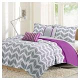 INTELLIGENT DESIGN NADIA TWIN XL COVERLET SET IN INTELLIGENT DESIGN NADIA TWIN XL COVERLET SET IN
