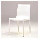 FLEUR LEATHER DINING CHAIR IN WHITE FLEUR LEATHER DINING CHAIR IN WHITE