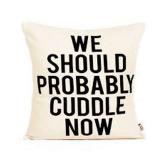 WE SHOULD PROBABLY CUDDLE NOW PILLOW WE SHOULD PROBABLY CUDDLE NOW PILLOW