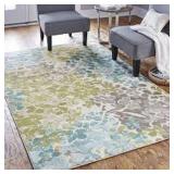 MOHAWK HOME AURORA RADIANCE AQUA ( 5'X 8') MOHAWK HOME AURORA RADIANCE AQUA ( 5'X 8')