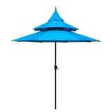 9 FEET PAGODA PATIO UMBRELLA-AQUA (NOT ASSEMBLED) 9 FEET PAGODA PATIO UMBRELLA-AQUA (NOT ASSEMBLED)