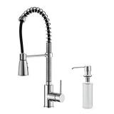 KRAUS KITCHEN FAUCET & SOAP/LOTION DISPENSER SET KRAUS KITCHEN FAUCET & SOAP/LOTION DISPENSER SET