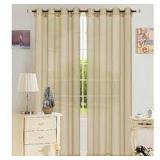 KASHI HOME LEAH 55 X 84 SHEER GROMMET TOP CURTAIN KASHI HOME LEAH 55 X 84 SHEER GROMMET TOP CURTAIN