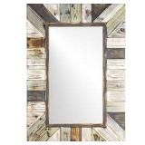 WOODEN DECORATIVE MIRROR 27.75' X 0.79' X 39.3' WOODEN DECORATIVE MIRROR 27.75' X 0.79' X 39.3'
