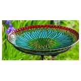 BOLD FLORAL 18' BIRDBATH BOLD FLORAL 18' BIRDBATH