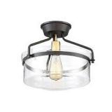 MERIDIAN LIGHTING 1 LIGHT SEMI FLUSH MERIDIAN LIGHTING 1 LIGHT SEMI FLUSH