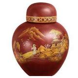13' RED GINGER JAR 13' RED GINGER JAR